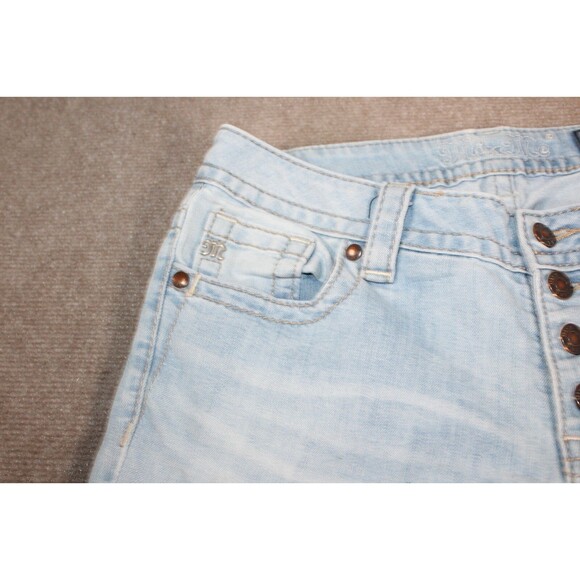 Miss Me Women’s Light  Blue Denim Signature Mid Rise Skinny Jeans Size 28 - Picture 7 of 16